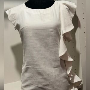 Ruffled side mini dress